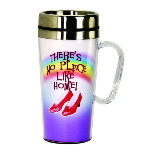 The Wizard of Oz Ruby Slippers Insulated Travel Mug with Handle